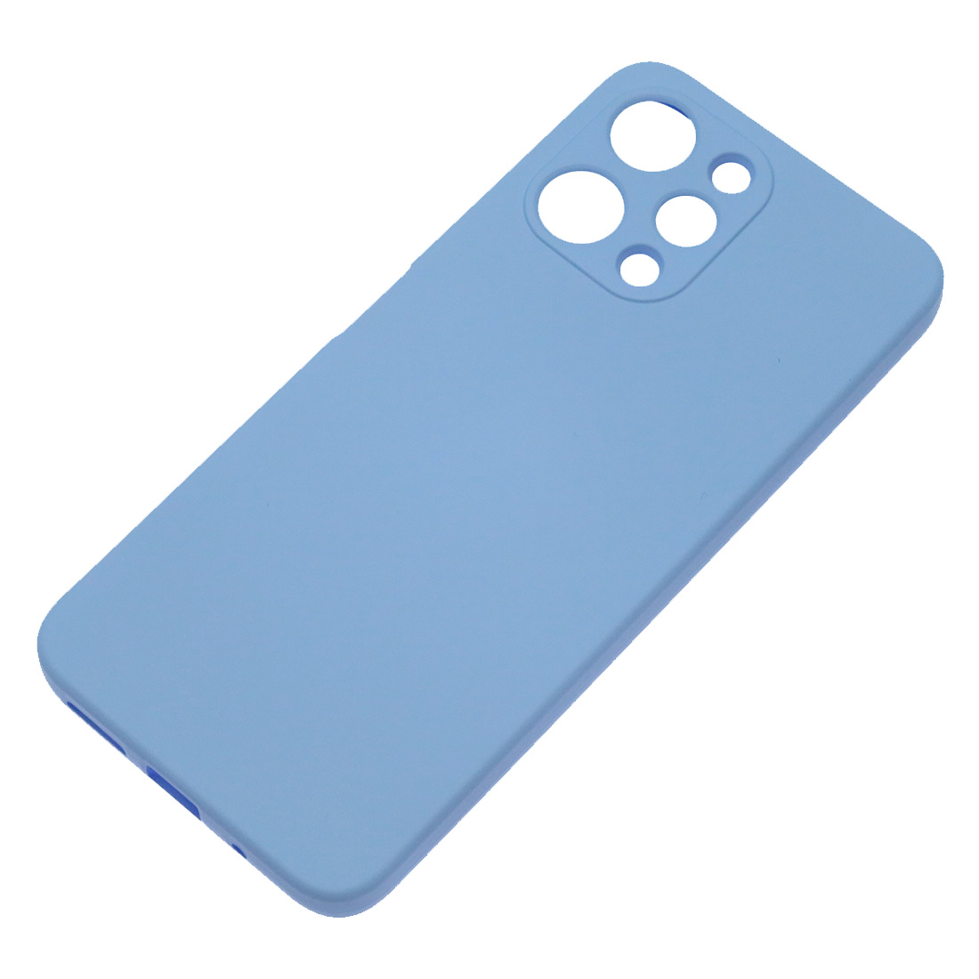 Чехол накладка NANO для XIAOMI Redmi 12 4G, защита камеры, силикон, бархат, цвет васильковый Чехол накладка NANO для XIAOMI Redmi 12 4G, защита камеры, силикон, бархат, цвет васильковый