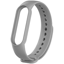 Сменный ремешок для фитнес браслета, смарт часов XIAOMI Mi Band 5, Mi Band 6, цвет серый Сменный ремешок для фитнес браслета, смарт часов XIAOMI Mi Band 5, Mi Band 6, цвет серый