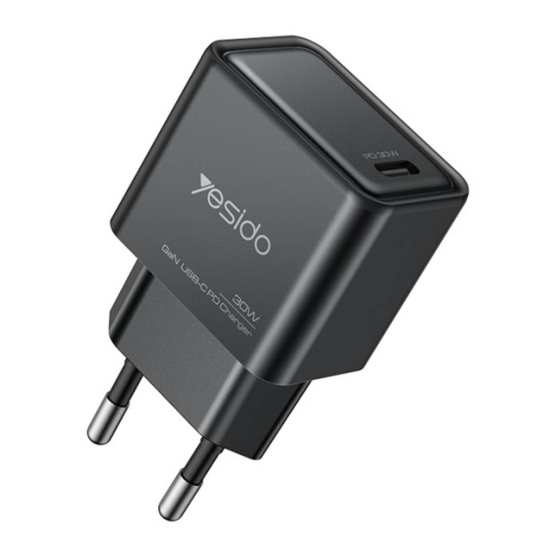 СЗУ (Сетевое зарядное устройство) YESIDO YC63 GaN CHARGER, 30W, 1 USB Type C, PD30W, цвет черный СЗУ (Сетевое зарядное устройство) YESIDO YC63 GaN CHARGER, 30W, 1 USB Type C, PD30W, цвет черный