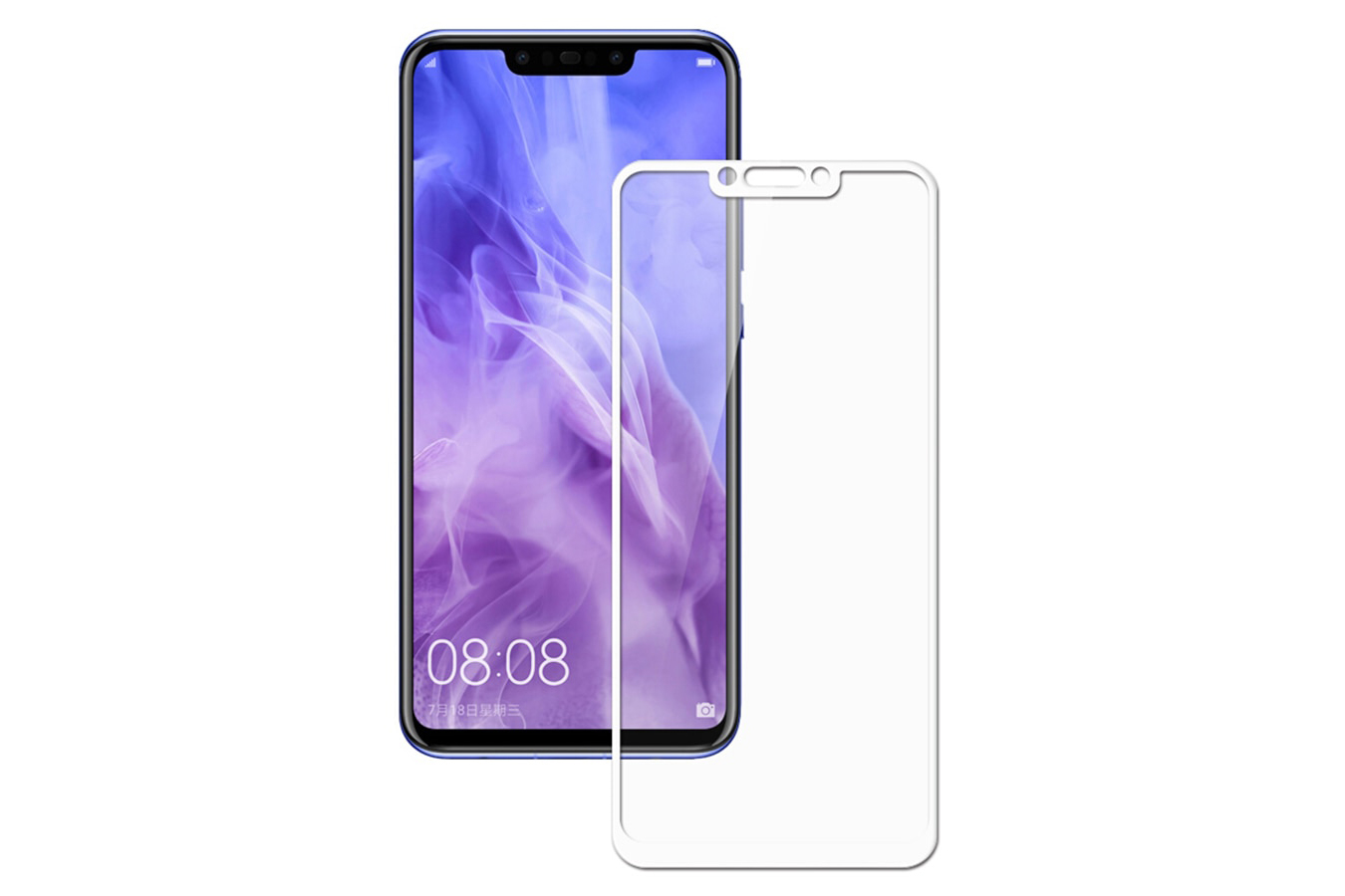 Защитное стекло 5D для HUAWEI Honor PLAY, Nova 3, Nova 3i, Mate 20 lite, цвет окантовки белый. Защитное стекло 5D для HUAWEI Honor PLAY, Nova 3, Nova 3i, Mate 20 lite, цвет окантовки белый.