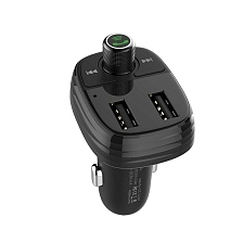 АЗУ (Автомобильное зарядное устройство) BOROFONE BC16 MiniRock с FM-трансмиттером, 2 USB, Bluetooth, цвет черный АЗУ (Автомобильное зарядное устройство) BOROFONE BC16 MiniRock с FM-трансмиттером, 2 USB, Bluetooth, цвет черный