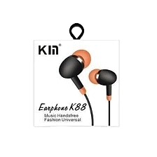 Гарнитура (наушники с микрофоном) проводная, KIN K88, разъем Jack 3.5 мм, цвет черно оранжевый Гарнитура (наушники с микрофоном) проводная, KIN K88, разъем Jack 3.5 мм, цвет черно оранжевый