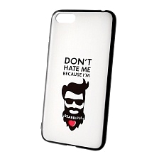 Чехол накладка для HUAWEI HONOR 7A, Y5 2018, Y5 PRIME, силикон, рисунок DON'T HATE MI BECAUSE I'M.