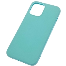 Чехол накладка для APPLE iPhone 12 Pro MAX (6.7"), силикон, цвет бирюзовый Чехол накладка для APPLE iPhone 12 Pro MAX (6.7"), силикон, цвет бирюзовый