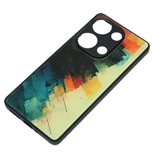 Чехол накладка для XIAOMI Redmi Note 13 Pro 4G, POCO M6 Pro 4G, защита камеры, пластик, силикон, рисунок Акварельная живопись