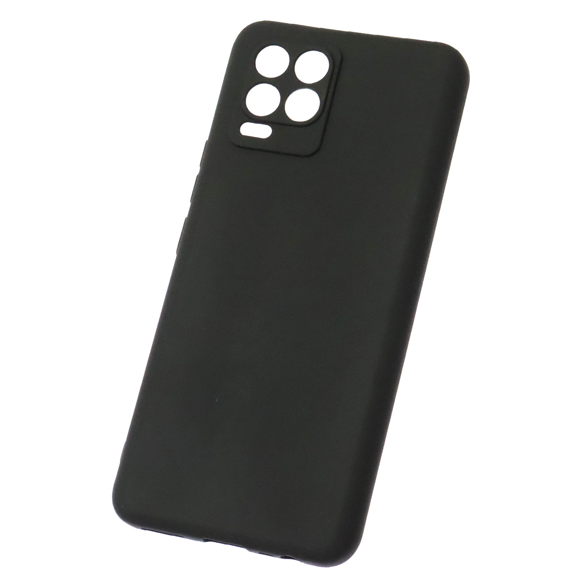Чехол накладка Soft Touch для Realme 8, Realme 8 Pro, силикон, матовый, цвет черный Чехол накладка Soft Touch для Realme 8, Realme 8 Pro, силикон, матовый, цвет черный