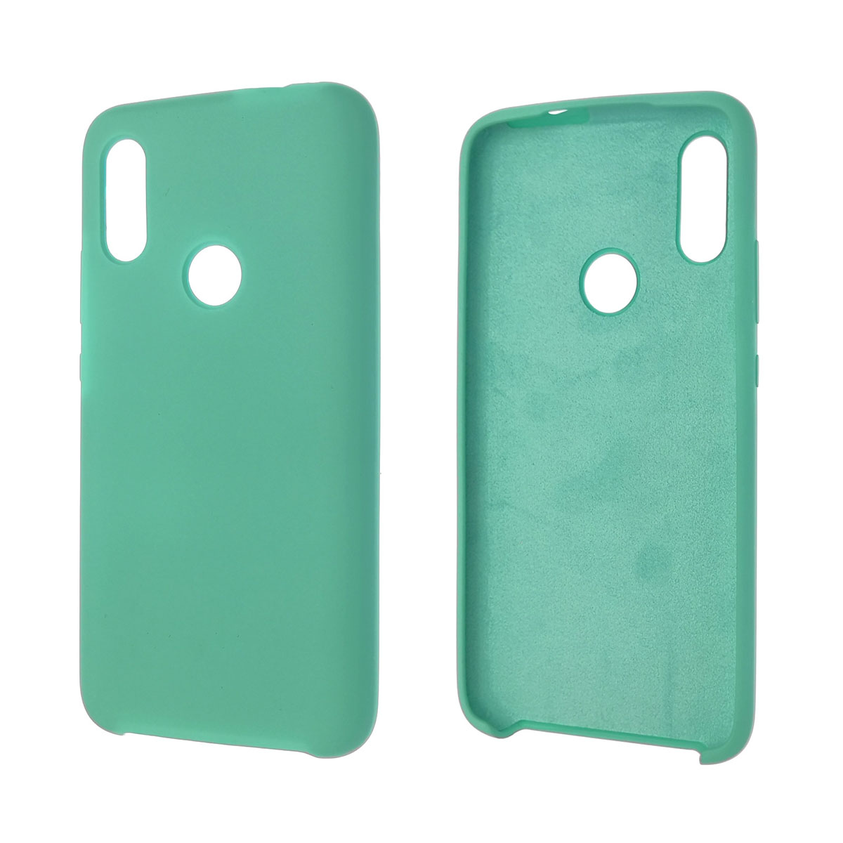 Чехол накладка Silicon Cover для XIAOMI Redmi 7, силикон, бархат, цвет бирюзовый