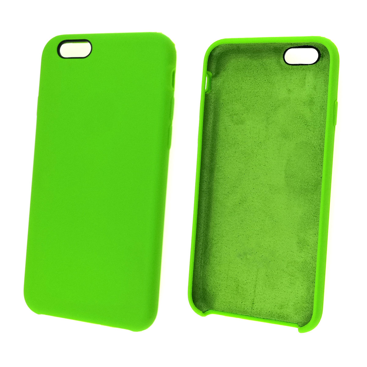 Чехол накладка Silicon Case для APPLE iPhone 6, 6G, 6S, силикон, бархат, цвет салатовый. Чехол накладка Silicon Case для APPLE iPhone 6, 6G, 6S, силикон, бархат, цвет салатовый.
