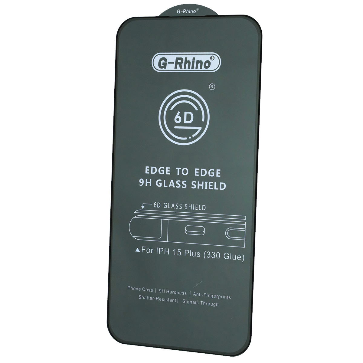Защитное стекло 6D G-Rhino для APPLE iPhone 15 Plus (6.7"), APPLE iPhone 16 Plus (6.7"), цвет окантовки черный Защитное стекло 6D G-Rhino для APPLE iPhone 15 Plus (6.7"), APPLE iPhone 16 Plus (6.7"), цвет окантовки черный