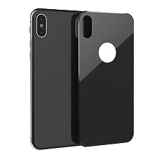 Защитное стекло для APPLE iPhone X, iPhone XS, на заднюю сторону, цвет черный Защитное стекло для APPLE iPhone X, iPhone XS, на заднюю сторону, цвет черный