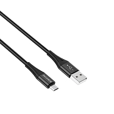 Кабель BOROFONE BX29 Endurant Micro USB, 2.4A, длина 1 метр, силикон, нейлоновая оплетка, цвет черный Кабель BOROFONE BX29 Endurant Micro USB, 2.4A, длина 1 метр, силикон, нейлоновая оплетка, цвет черный