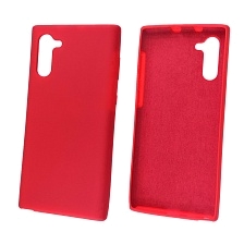 Чехол накладка Silicon Cover для SAMSUNG Note 10 (SM-N970), силикон, бархат, цвет красный. Чехол накладка Silicon Cover для SAMSUNG Note 10 (SM-N970), силикон, бархат, цвет красный.