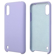Чехол накладка Silicon Cover для SAMSUNG Galaxy A01 (SM-A015), силикон, бархат, цвет сиреневый. Чехол накладка Silicon Cover для SAMSUNG Galaxy A01 (SM-A015), силикон, бархат, цвет сиреневый.