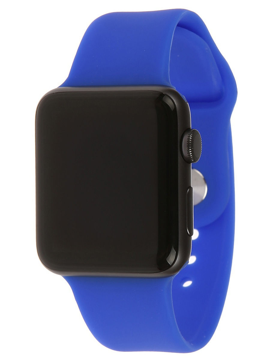 Ремешок для Apple Watch спортивный "Sport", размер 42-44 mm, цвет ярко синий