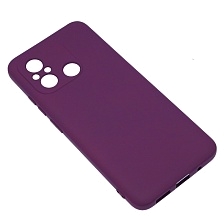 Чехол накладка NANO для XIAOMI Redmi 12C, XIAOMI POCO C55, силикон, бархат, цвет фиолетовый