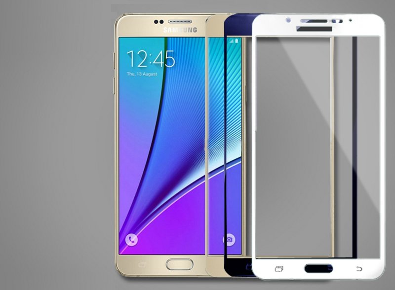 Защитное стекло 2D Full glass для Samsung Note 5 /тех.пак/ черный.
