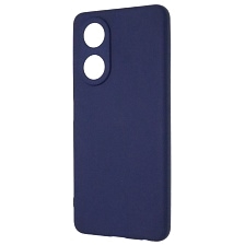 Чехол накладка SOFT TOUCH для OPPO A58, защита камеры, силикон, матовый, цвет темно синий Чехол накладка SOFT TOUCH для OPPO A58, защита камеры, силикон, матовый, цвет темно синий