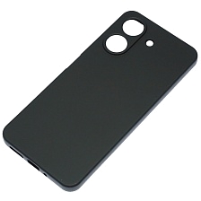 Чехол накладка NANO для XIAOMI Redmi 13C, XIAOMI POCO C65, защита камеры, силикон, бархат, цвет черный