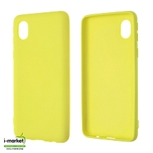 Чехол накладка NANO для SAMSUNG Galaxy A01 Core (SM-A013), силикон, бархат, цвет желтый Чехол накладка NANO для SAMSUNG Galaxy A01 Core (SM-A013), силикон, бархат, цвет желтый