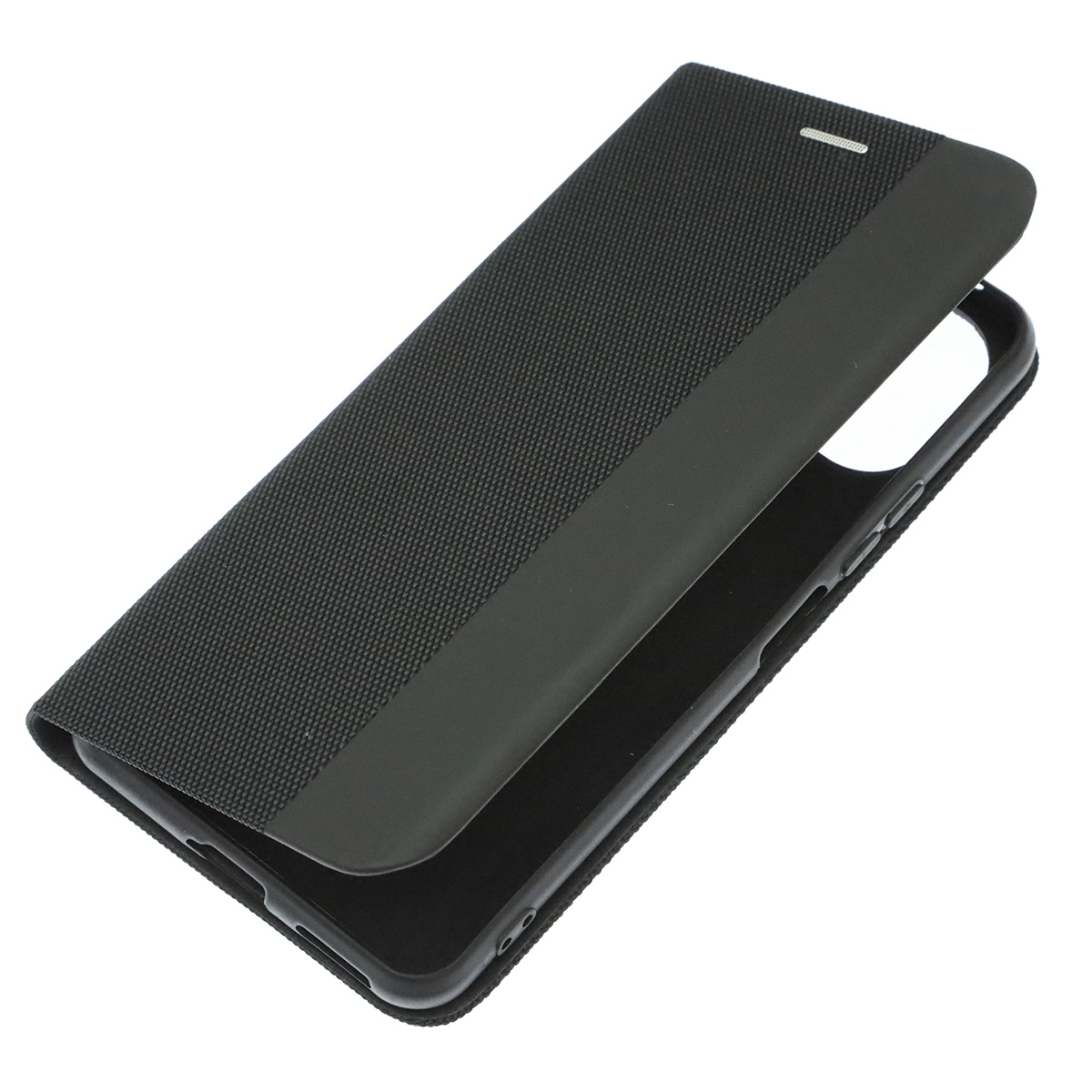 Чехол книжка MESH для XIAOMI MI 11 Lite, текстиль, силикон, бархат, визитница, цвет черный Чехол книжка MESH для XIAOMI MI 11 Lite, текстиль, силикон, бархат, визитница, цвет черный