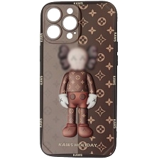 Чехол накладка для APPLE iPhone 13 Pro Max, защита камеры, силикон, 3D рисунок Кавс LV Чехол накладка для APPLE iPhone 13 Pro Max, защита камеры, силикон, 3D рисунок Кавс LV