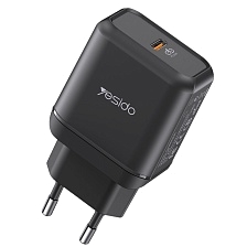 СЗУ (Сетевое зарядное устройство) YESIDO YC29, 25W, 1 USB Type C, цвет черный СЗУ (Сетевое зарядное устройство) YESIDO YC29, 25W, 1 USB Type C, цвет черный