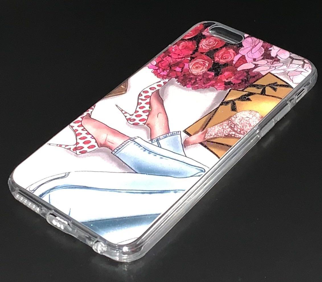 Чехол накладка для APPLE iPhone 6, 6S, силикон, рисунок Цветы и белые туфли. Чехол накладка для APPLE iPhone 6, 6S, силикон, рисунок Цветы и белые туфли.