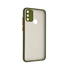 Чехол накладка SKIN SHELL для HUAWEI Honor 9A (MOA-LX9N), пластик, силикон, цвет окантовки темно зеленый. Чехол накладка SKIN SHELL для HUAWEI Honor 9A (MOA-LX9N), пластик, силикон, цвет окантовки темно зеленый.