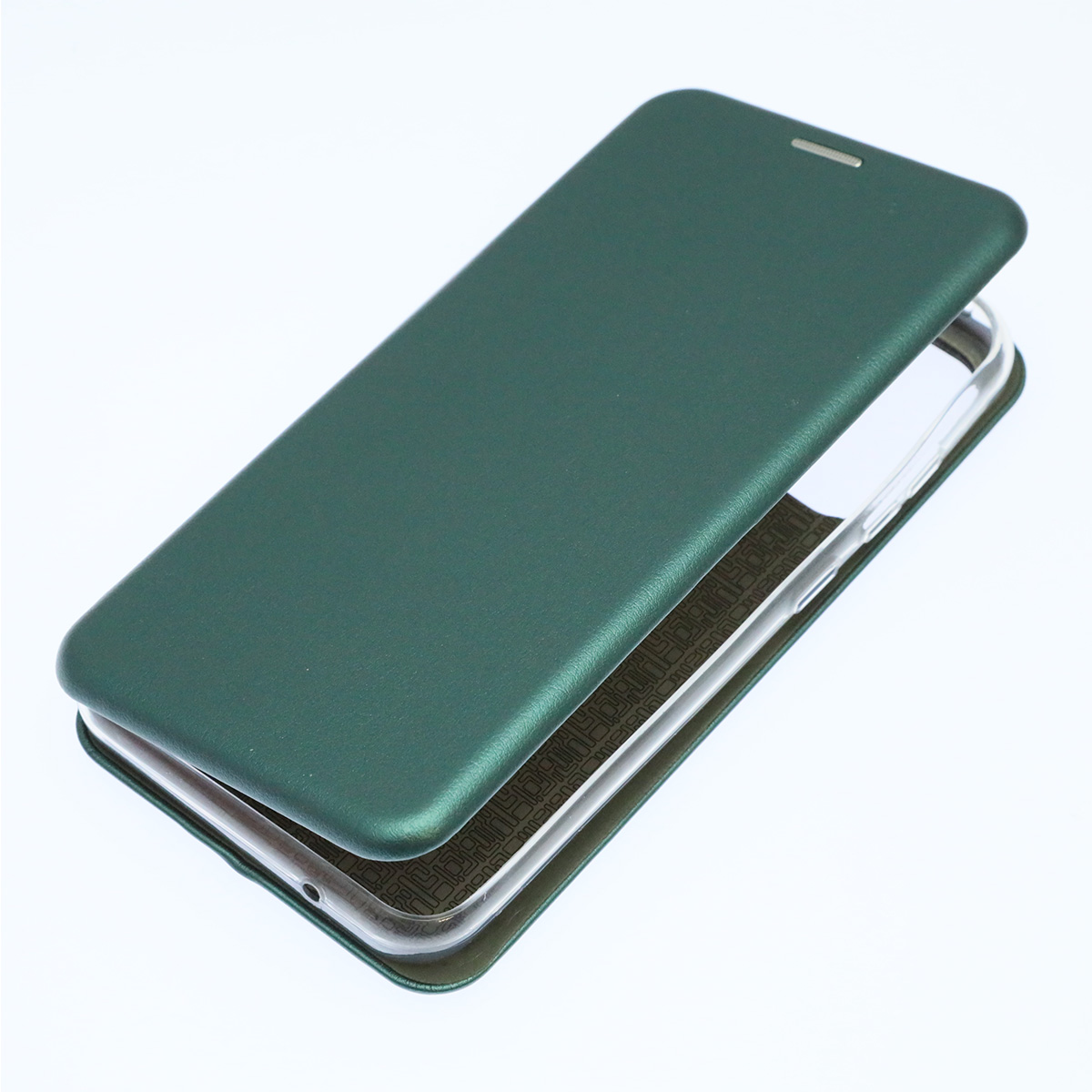 Чехол книжка STYLISH для ITEL A27 (A551), экокожа, визитница, цвет темно зеленый