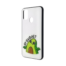 Чехол накладка для SAMSUNG Galaxy M30s (SM-M307F), M21 (SM-M215), силикон, стекло, рисунок AVOCADO Ну бывает.