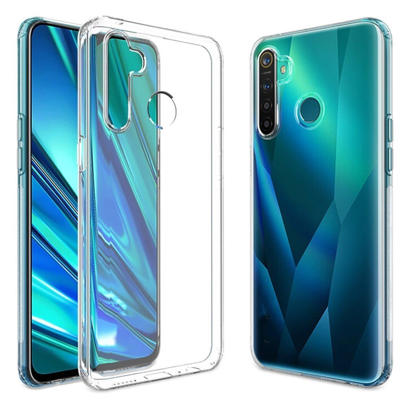 Чехол накладка TPU CASE для Realme C3, Realme 5, Realme 6i, силикон, цвет прозрачный