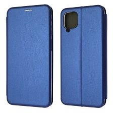 Чехол книжка STYLISH для SAMSUNG Galaxy A12 (SM-A125), M12 (SM-M127F), экокожа, визитница, цвет синий