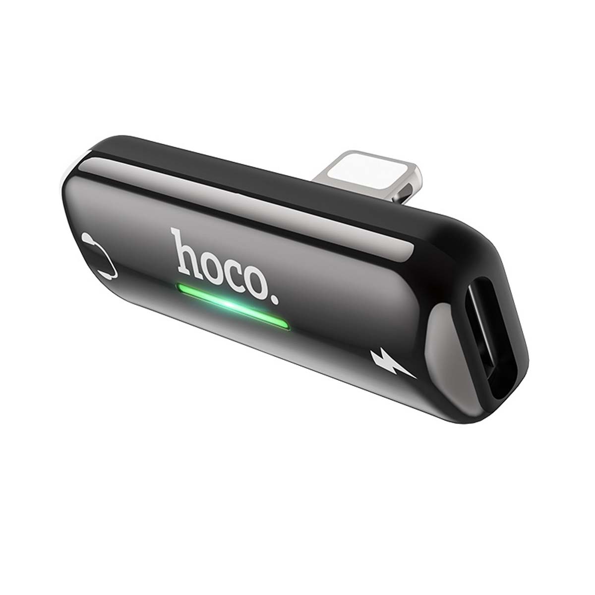 Цифровой аудио конвертер, переходник, HOCO LS27 APPLE Lightning 8 pin на 2 APPLE Lightning 8 pin, цвет черно серый Цифровой аудио конвертер, переходник, HOCO LS27 APPLE Lightning 8 pin на 2 APPLE Lightning 8 pin, цвет черно серый