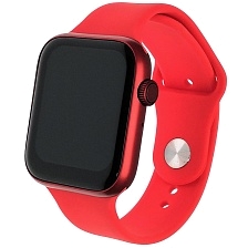 Смарт-часы Smart Watch AK76, Bluetooth, шагомер, датчик пульса, цвет красный (-70%)