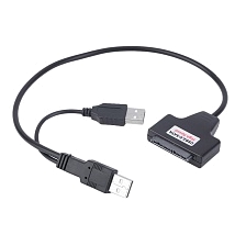 Адаптер, конвертер, переходник USB 2.0 для жестких дисков HDD 2.5" SATA, цвет черный. Адаптер, конвертер, переходник USB 2.0 для жестких дисков HDD 2.5" SATA, цвет черный.