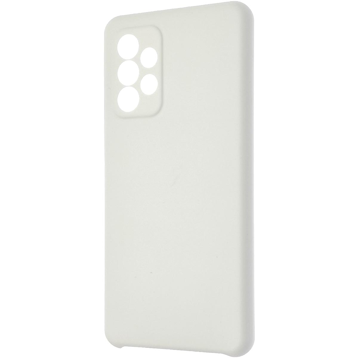 Чехол накладка Silicon Cover для SAMSUNG Galaxy A52 (SM-A525F), силикон, бархат, цвет белый