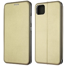 Чехол книжка STYLISH для Realme C11 2020, экокожа, визитница, цвет золотистый Чехол книжка STYLISH для Realme C11 2020, экокожа, визитница, цвет золотистый