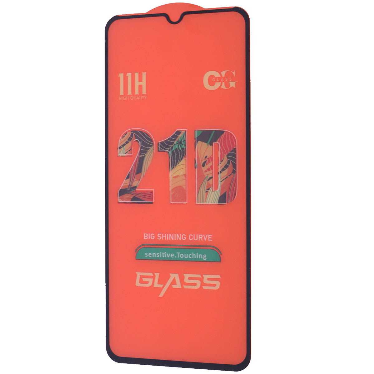 Защитное стекло 21D GLASS FULL GLUE для SAMSUNG Galaxy A13, цвет окантовки черный