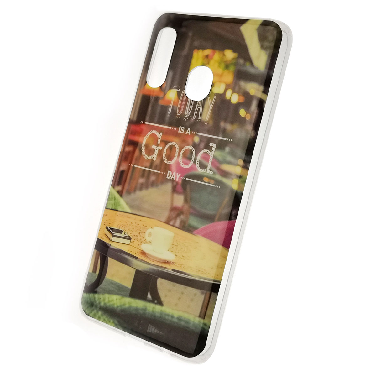 Чехол накладка для SAMSUNG Galaxy A30 2019 (SM-A305), силикон, рисунок Today is a good day.