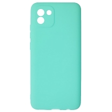 Чехол накладка для SAMSUNG Galaxy A03 (SM-A035F), силикон, цвет бирюзовый Чехол накладка для SAMSUNG Galaxy A03 (SM-A035F), силикон, цвет бирюзовый