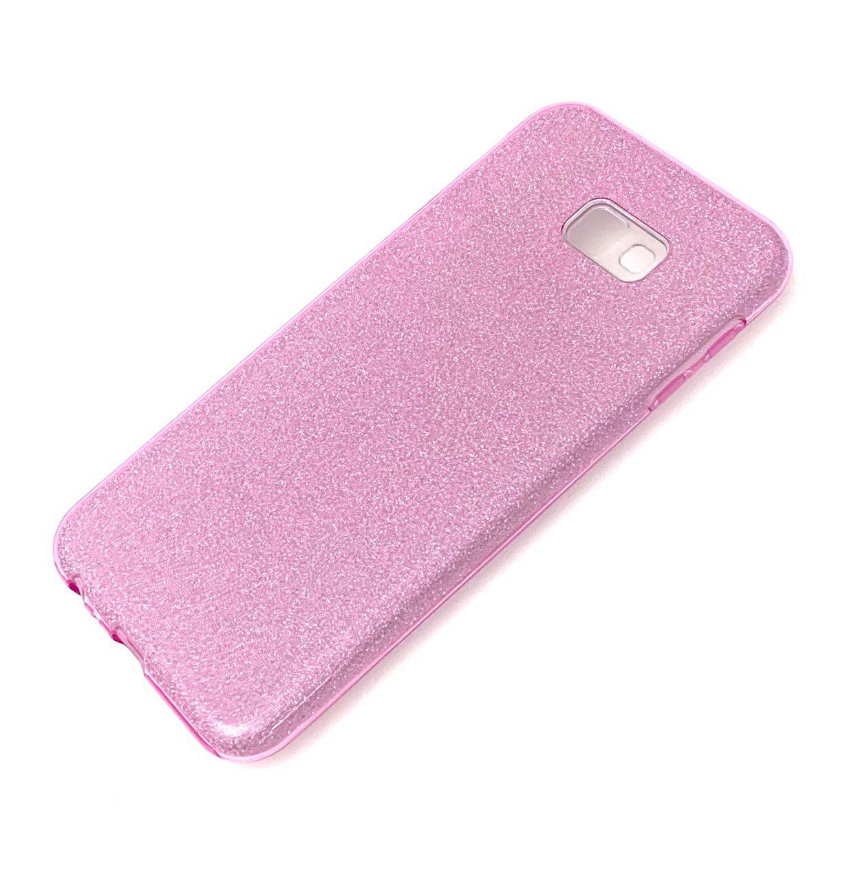 Чехол накладка Shine для SAMSUNG Galaxy J4 Plus 2018 (SM-J415), силикон, блестки, цвет розовый. Чехол накладка Shine для SAMSUNG Galaxy J4 Plus 2018 (SM-J415), силикон, блестки, цвет розовый.