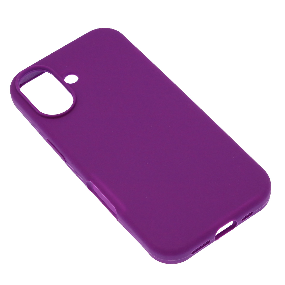 Чехол накладка Silicone Case для Apple iPhone 17, силикон, бархатная подложка, цвет фиолетовый