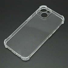 Чехол накладка для APPLE iPhone 15 (6.1"), защита камеры, усиленные края, силикон, прозрачный Чехол накладка для APPLE iPhone 15 (6.1"), защита камеры, усиленные края, силикон, прозрачный