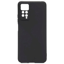 Чехол накладка для XIAOMI Redmi Note 12 Pro 4G, защита камеры, силикон, цвет черный