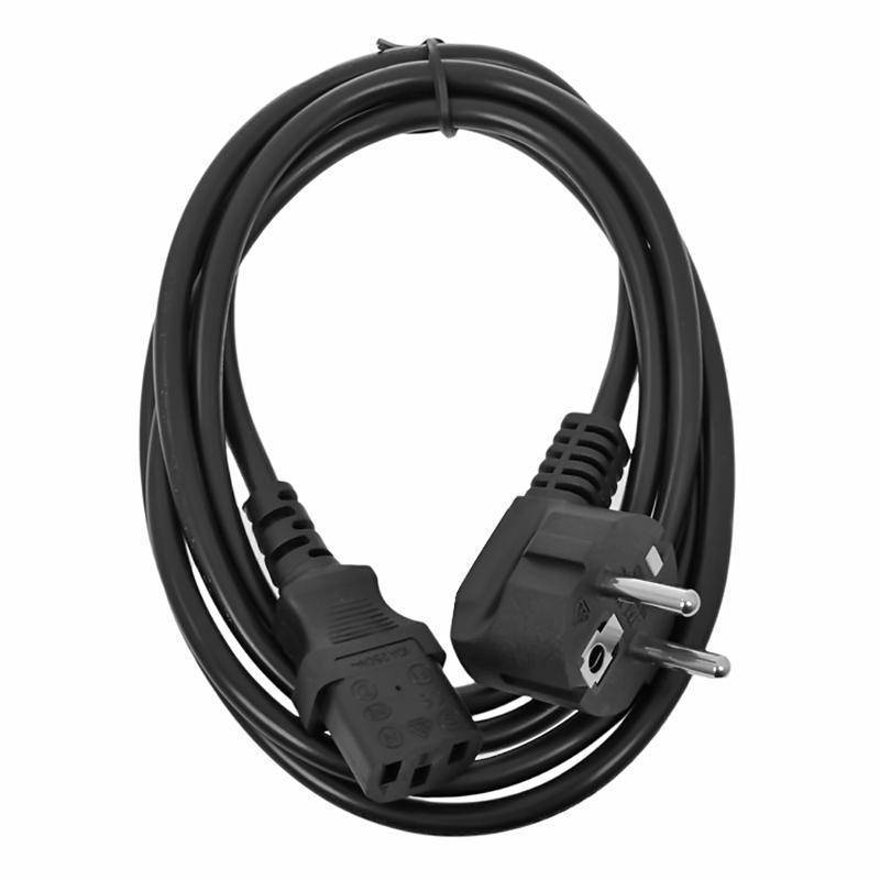 Кабель питания с заземлением LD 333, сеть - монитор, принтер, системный блок, длина 1.5 метра, цвет черный