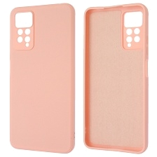 Чехол накладка для XIAOMI Redmi Note 11 Pro, Redmi Note 11 Pro 5G, силикон, бархат, цвет розовый песок
