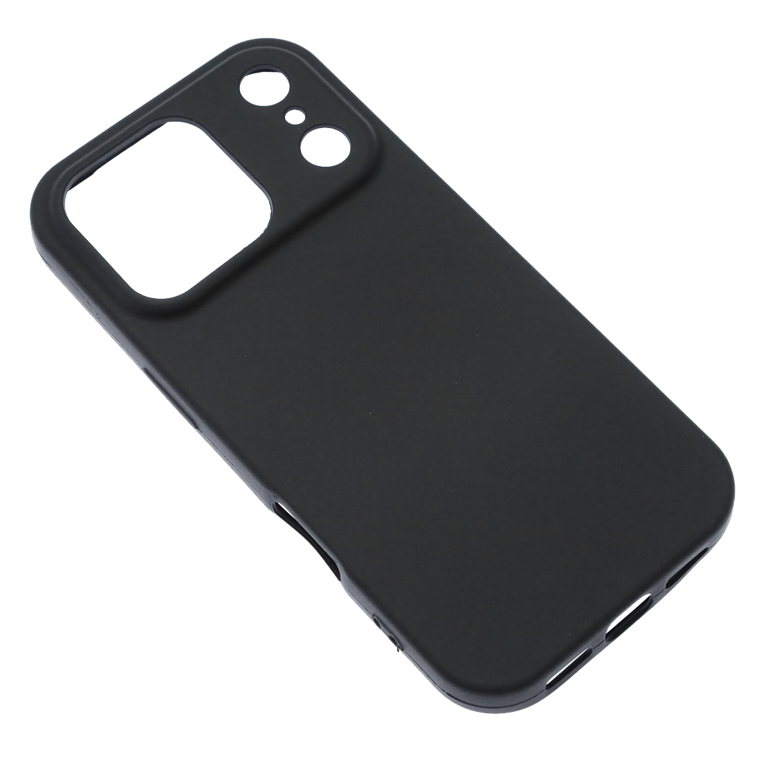 Чехол накладка Silicone Case для APPLE iPhone 17 Pro, силикон, бархат, цвет черный