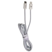 Кабель YESIDO CA170 USB Type C на Lightning 8 pin, PD27W, длина 1.2 метра, цвет белый Кабель YESIDO CA170 USB Type C на Lightning 8 pin, PD27W, длина 1.2 метра, цвет белый