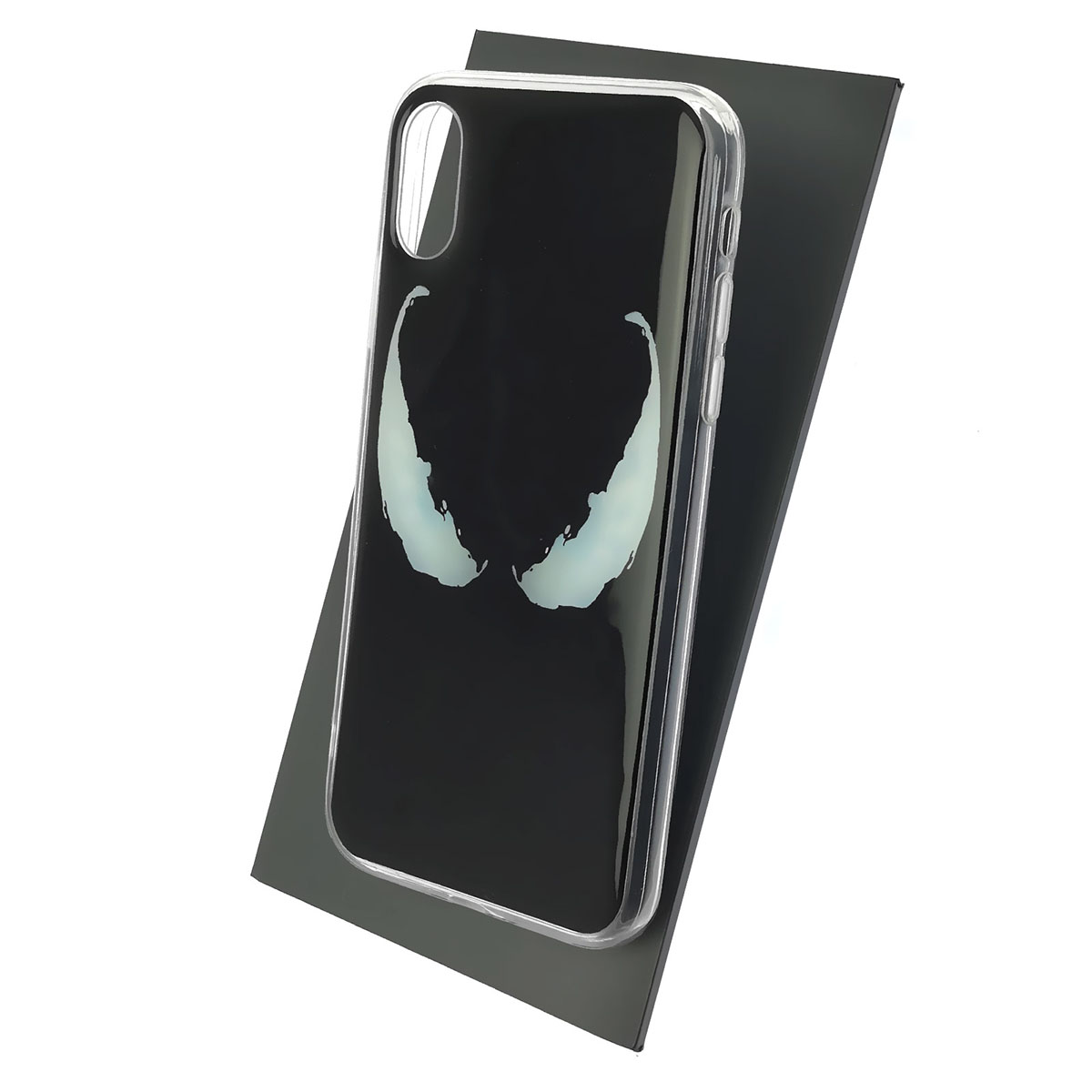 Чехол накладка для APPLE iPhone XR, силикон, глянцевый, рисунок Белые глаза Чехол накладка для APPLE iPhone XR, силикон, глянцевый, рисунок Белые глаза