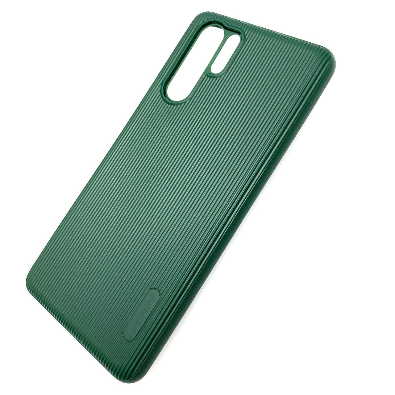 Чехол накладка Cherry для HUAWEI P30 Pro, силикон, полоски, цвет темно зеленый. Чехол накладка Cherry для HUAWEI P30 Pro, силикон, полоски, цвет темно зеленый.
